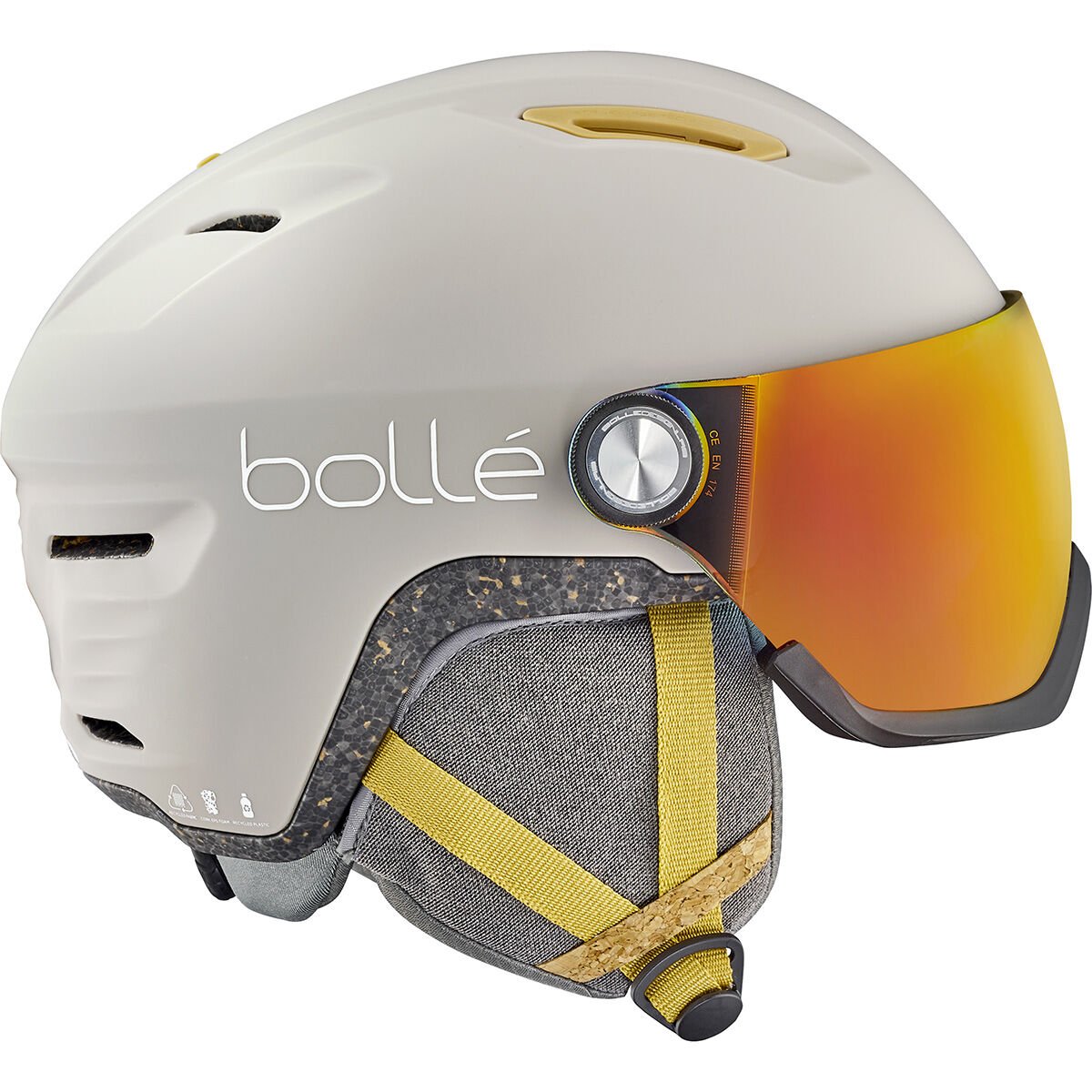 Bollé ECO V-ATMOS Ski Helmets Oatmeal Matte | ARUWNO903