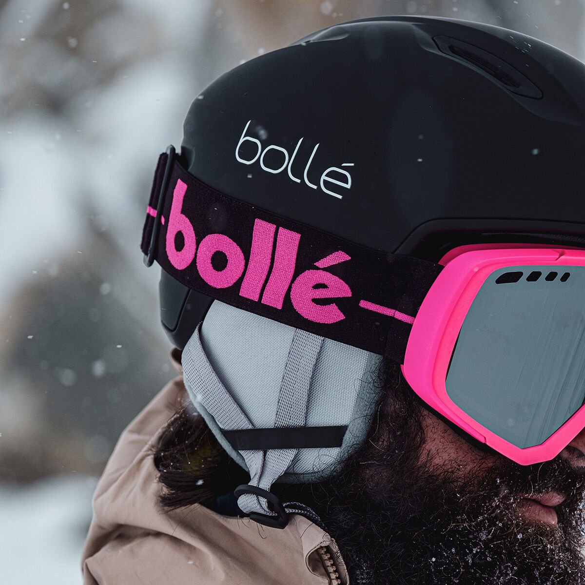 Bollé MAMMOTH Ski Goggles Roze | LNECTH806