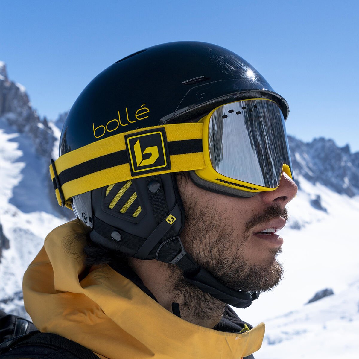 Bollé MUTE Ski Helmets Zwart Geel | AKHNIE352