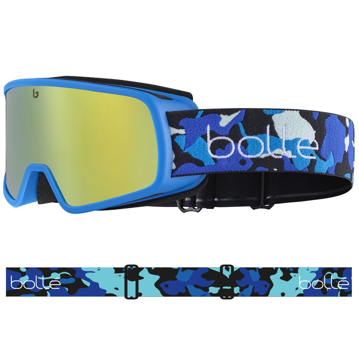 Bollé NEVADA JR Ski Goggles Blauw Camo | KRIQOF539