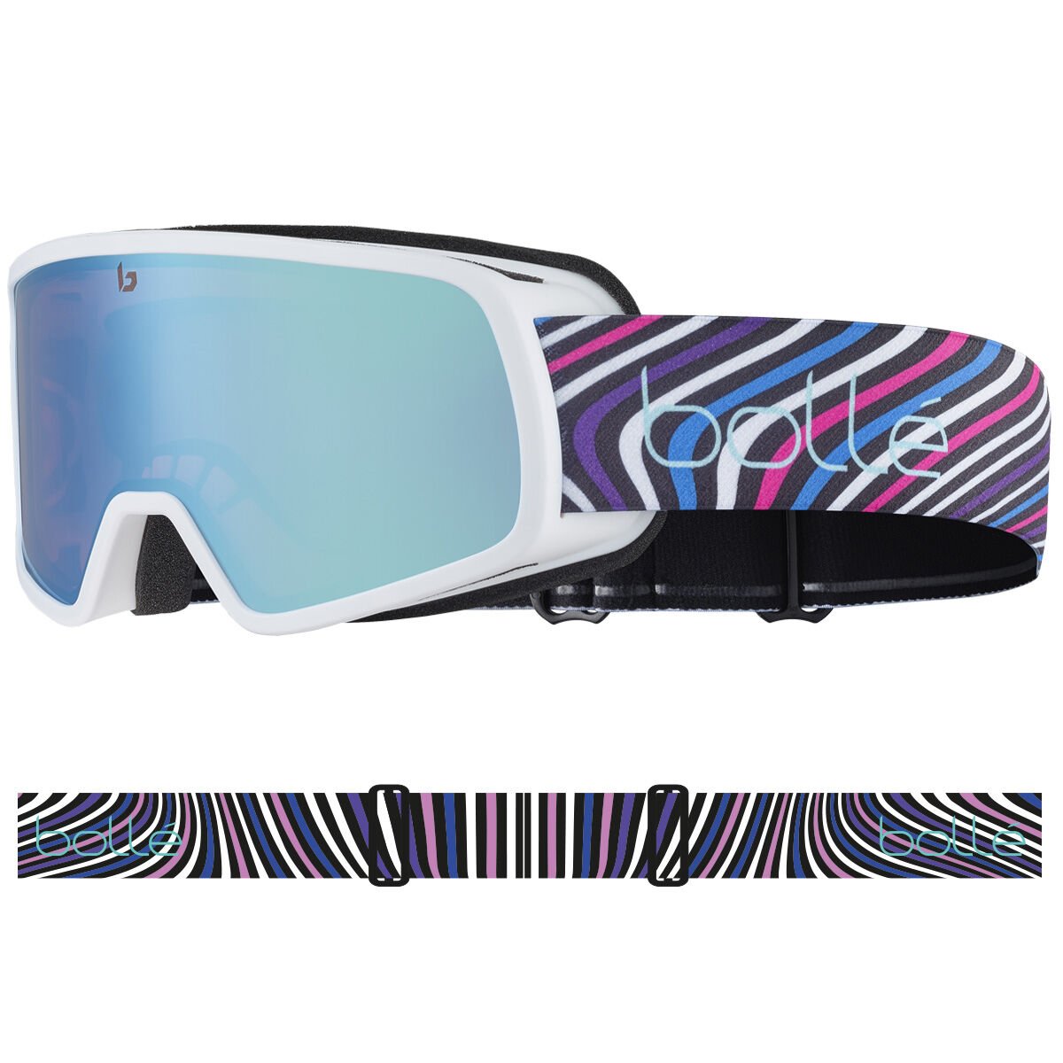 Bollé NEVADA JR Ski Goggles Wit | ITCHAZ541