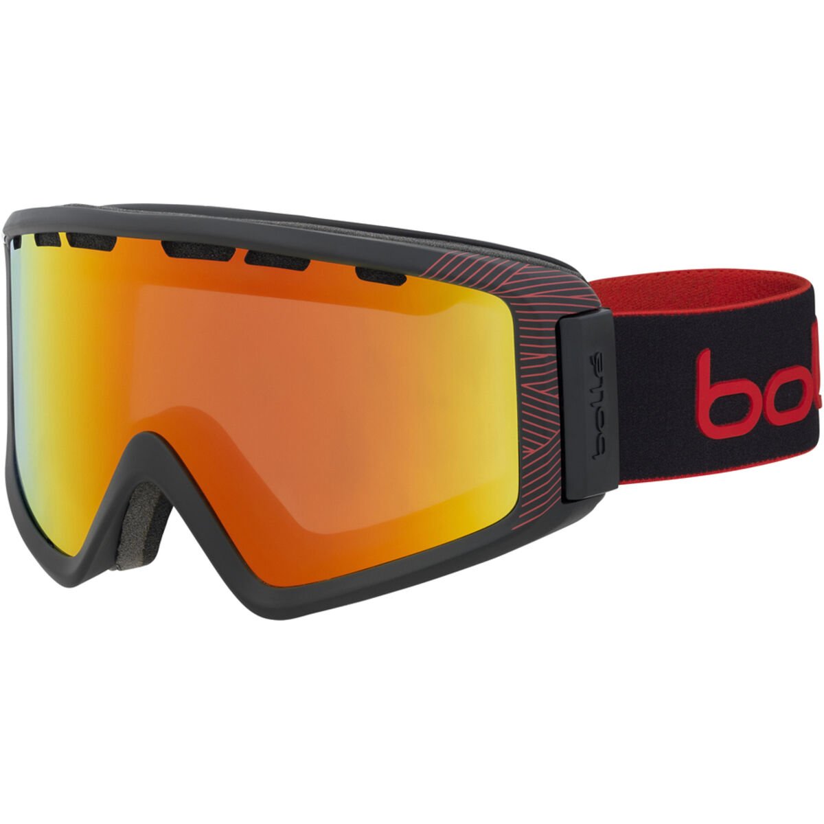 Bollé Z5 OTG Ski Goggles Zwart Rood | LYGNKE163